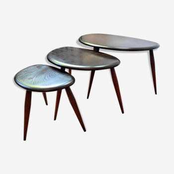 Pull out tables by Lucian Ercolani for Ercol 60s