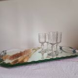 Art Deco beveled mirror tray