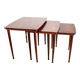 Trois tables Gigognes Danoise en Palissandre par Mobelintersia 1960.