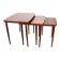 Trois tables Gigognes Danoise en Palissandre par Mobelintersia 1960.