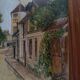 Aquarelle Marlotte signé J.Vauviou 1954
