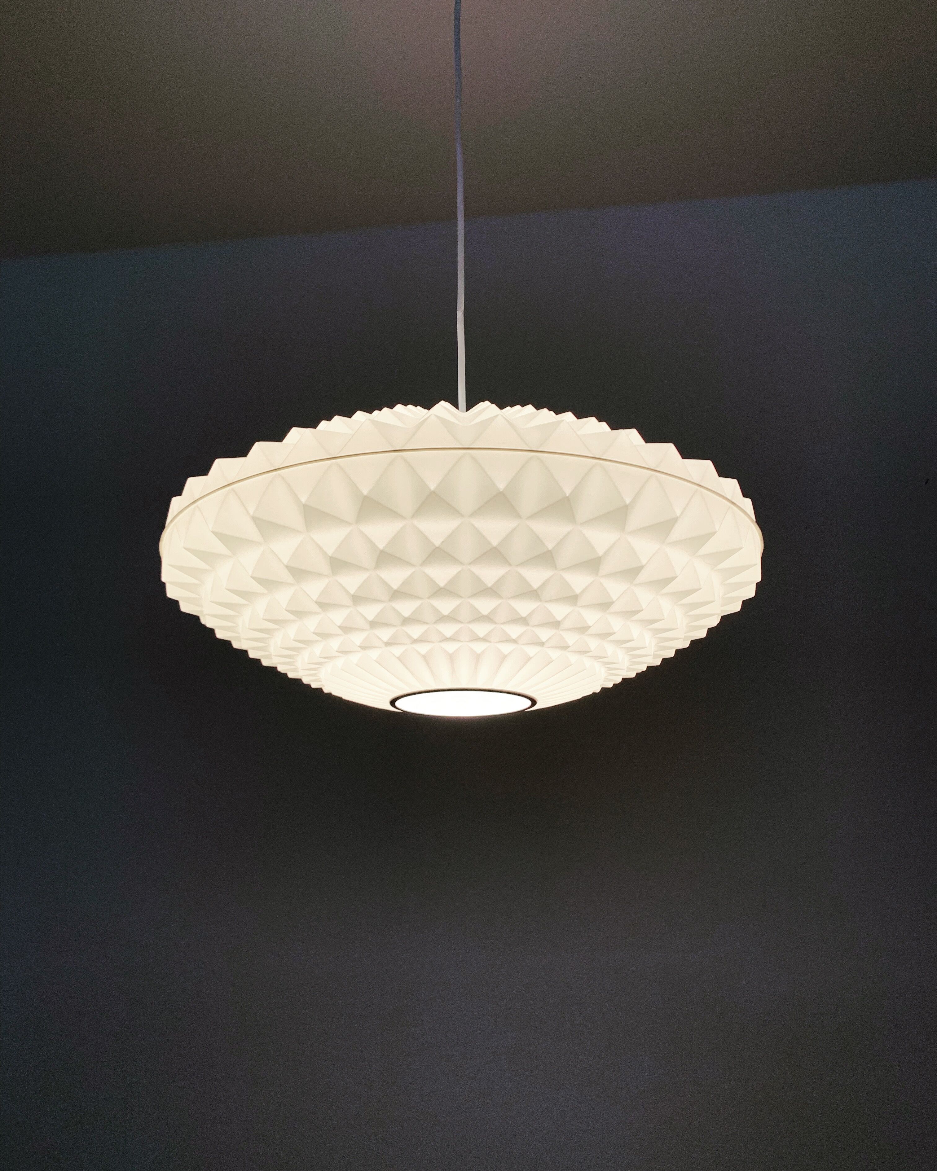 Mid Century Origami pendant lamp by Erco Germany