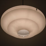 White Acrylic Ceiling Lamp Yki Nummi Style 1970s Italy