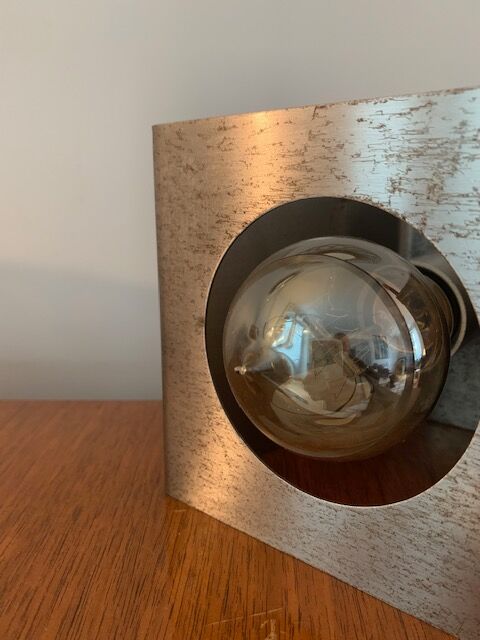 Stainless steel lamp 1970