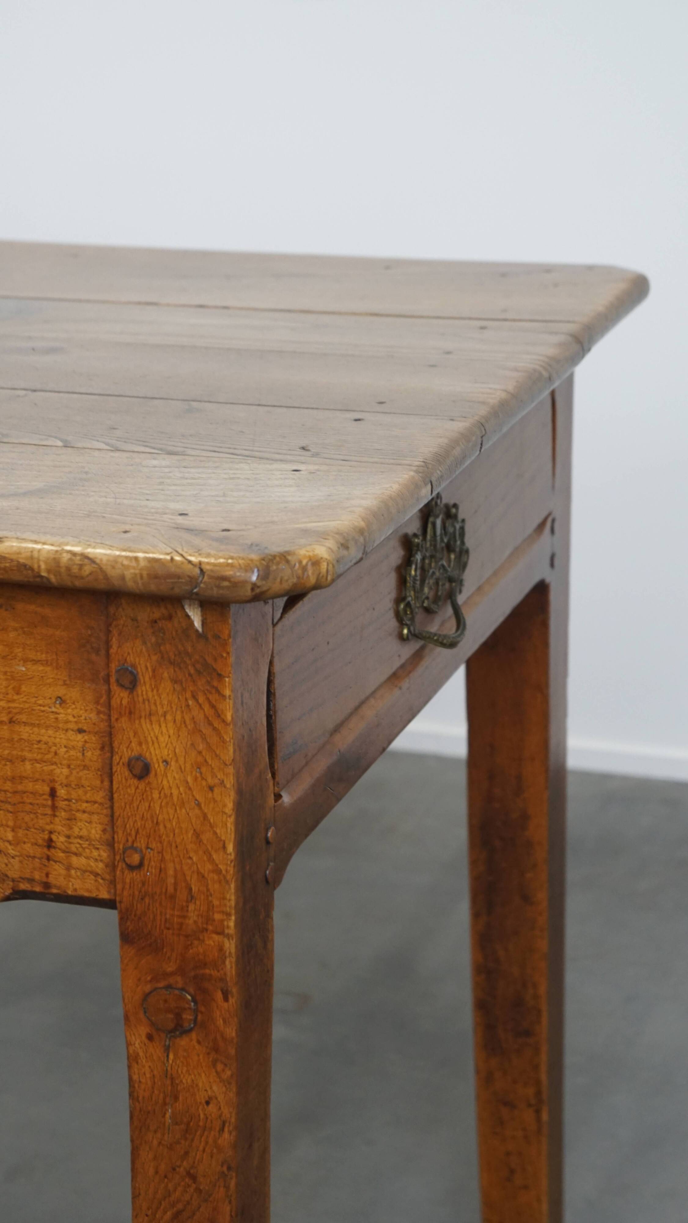 French Antique Dining Table / Desk with Drawer – Late 18th Century