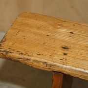Paire de bancs victorienne en chêne