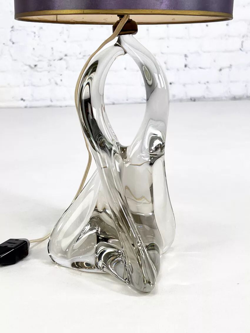 Val Saint Lambert crystal lamp