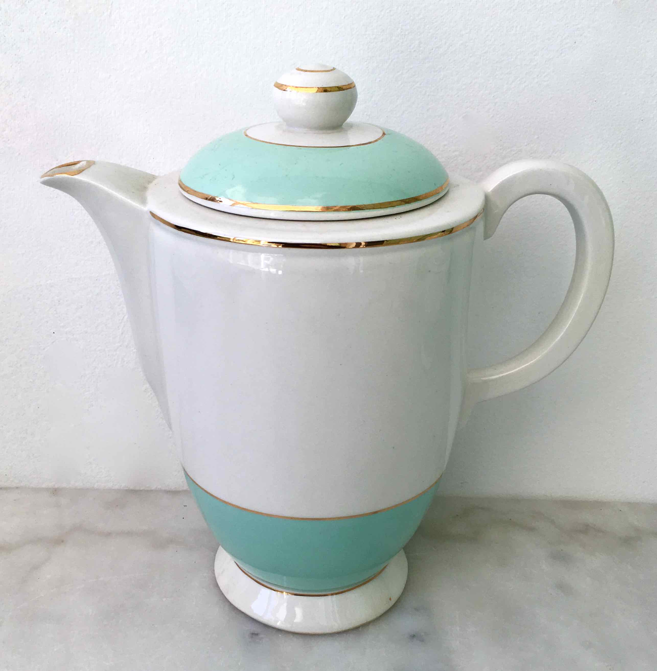 Coffee service earthenware from Lunéville for 6 people