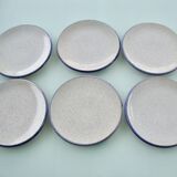 Set of 6 Vallauris dessert plates