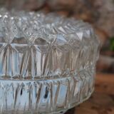 Moulded glass ceiling light