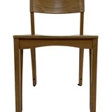 Vintage wooden chair 1980s minimalist design unique