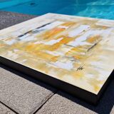 Abstract painting table