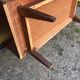 Vintage Scandinavian secretary in rosewood with drawers featuring fin-style handles.