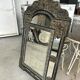 Mirror in brass and blackened wood Louis XIII style around 1880 h: 149 cm