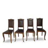Italian art deco dining chairs 1920s