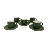 Lot of 5 cups green bistro