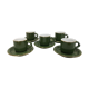 Lot of 5 cups green bistro
