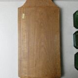 Teak serving tray with 6 glass bowls, 1960s