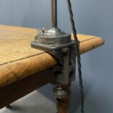 Industria rotterdam clamp lamp with brass shade