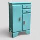 Mado turquoise sideboard vintage 1950