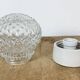 Vintage White Porcelain Ceiling Light, 1970s