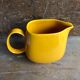 Old yellow ceramic pitcher made in germany 70s vintage
