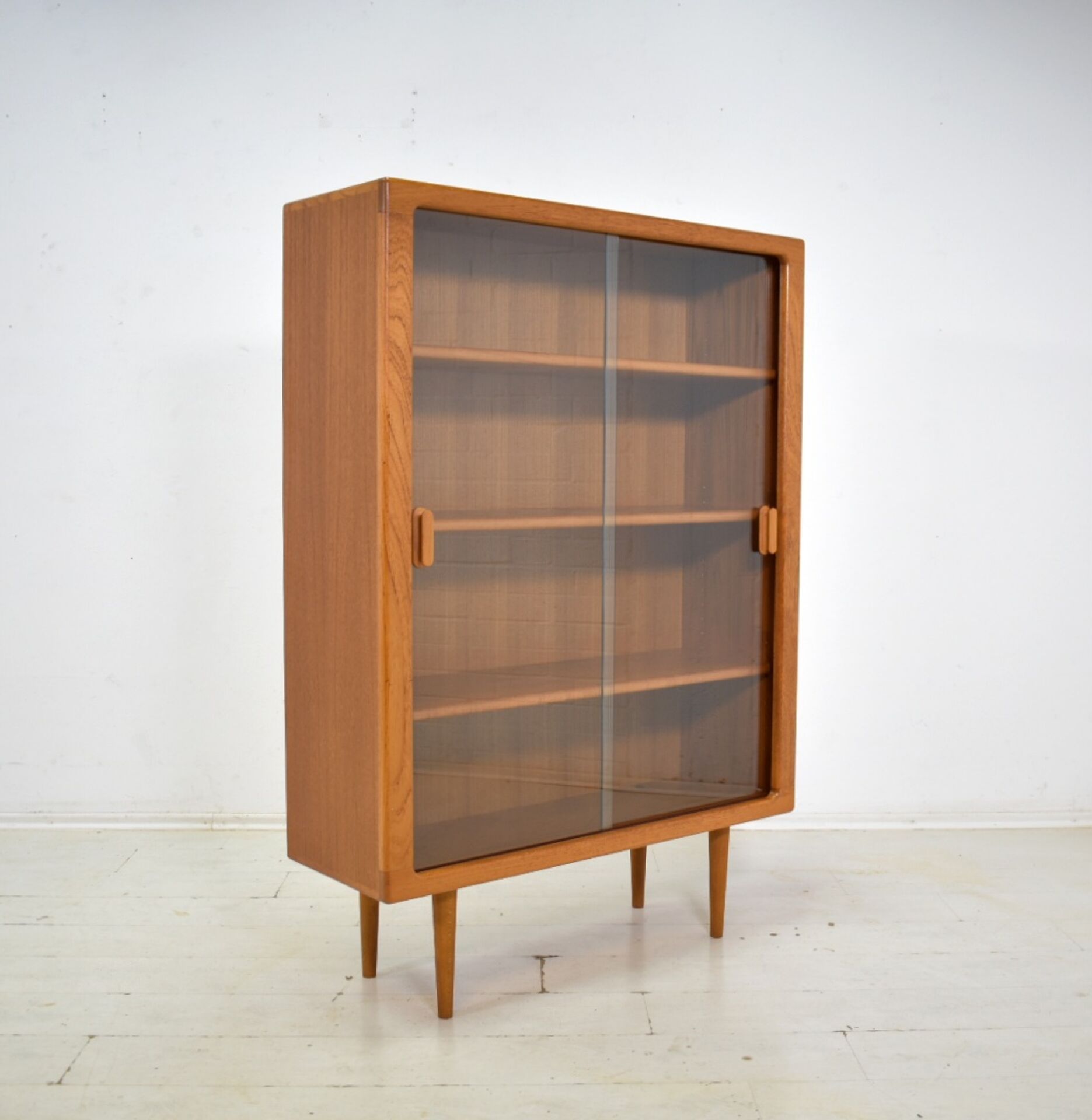 Showcase by CFC Silkeborg 1970s Teak display cabinet danish