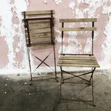 Pair of folding chairs