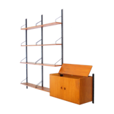 Vintage mid century royal system wall unit in teak by poul cadovius, danish design - denmark 1960s