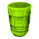 Vintage Czechoslovak Green Glass Carafe with Matching Tumbler