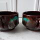 Duo of ceramic lunches Vallauris 70s