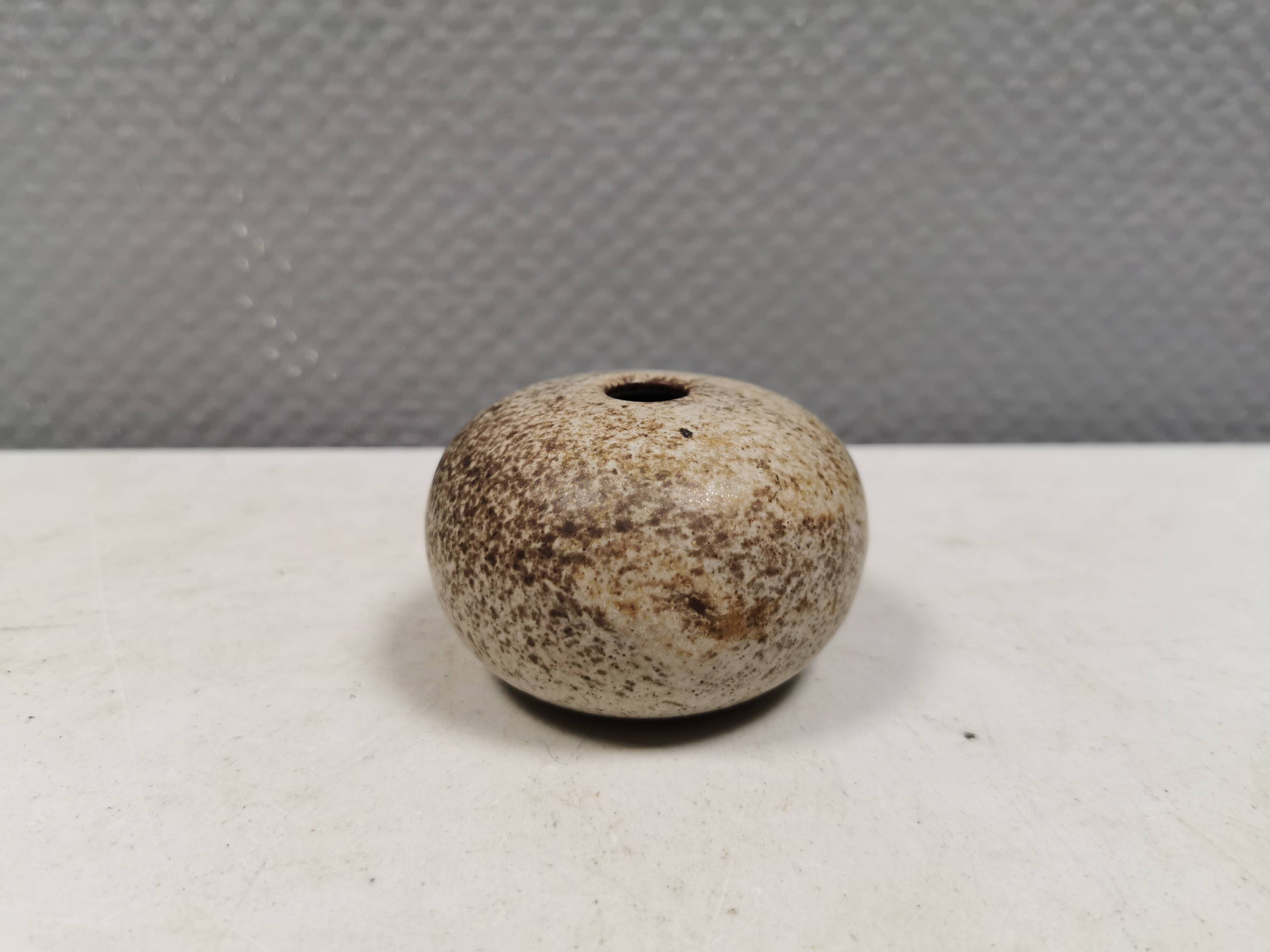 Small, lovely "hollow" ceramic vase, Danish from the 1970s.