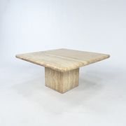 Vintage Italian Travertine Coffee Table, 1970s