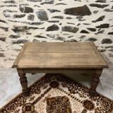 Small wooden coffee table with turned legs