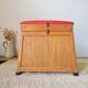 Vintage fisherman’s chest – Work stool with faux leather seat