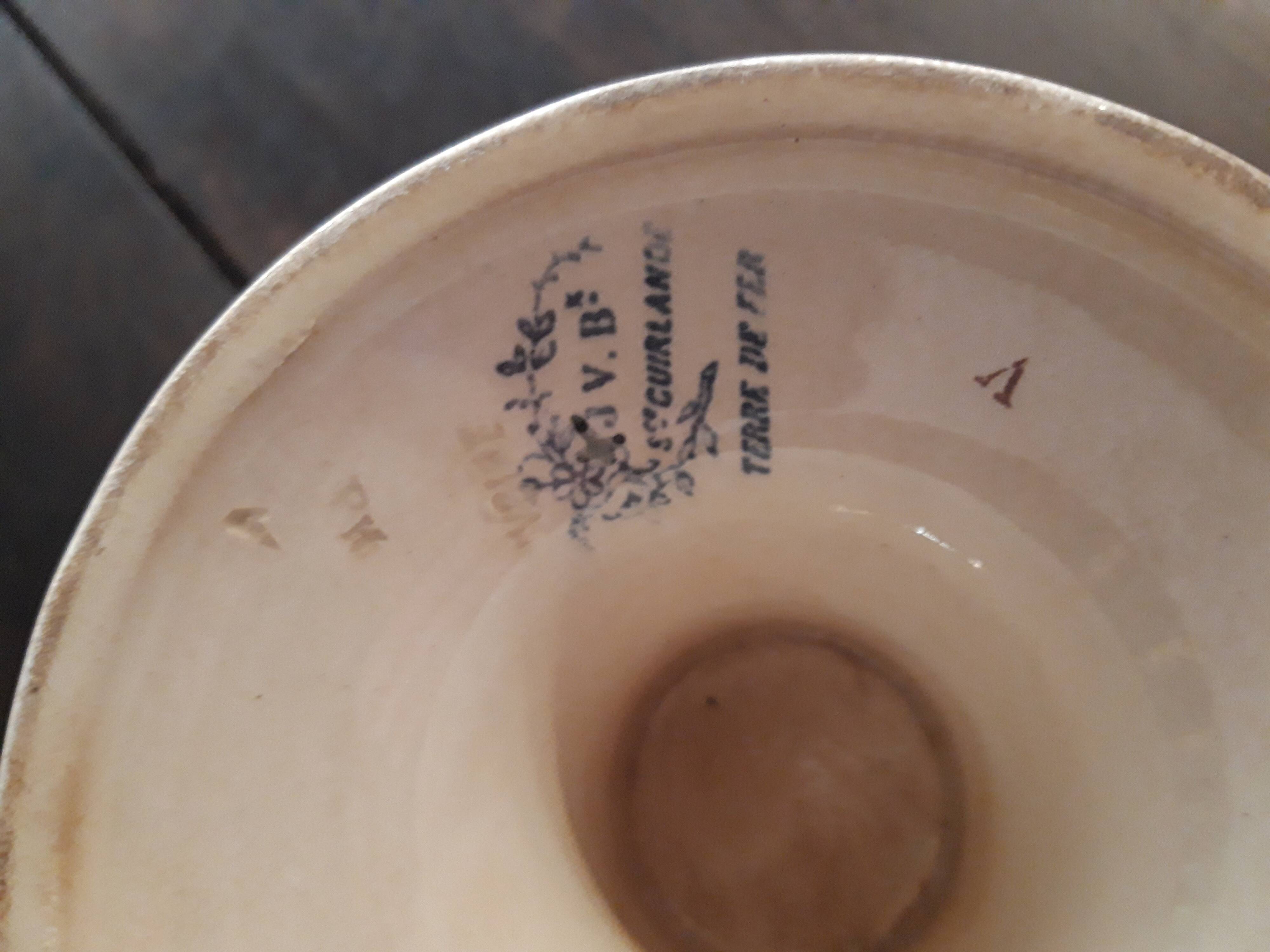 Old Man's Compote Dish - Ironstone, 19th Century