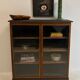 Oak showcase from the 50s