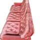 Vintage old rose canapé / armchair with fringes