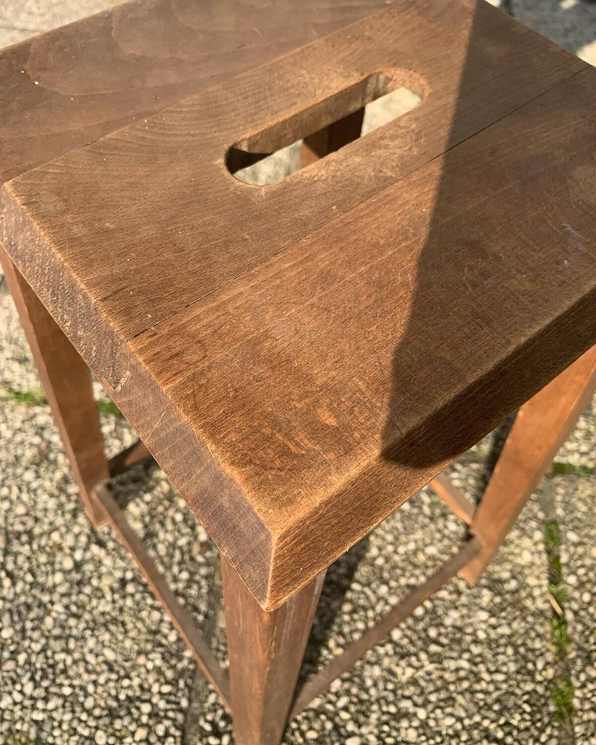 Old wooden stool