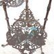 Old bronze harness 3 levels, bronze plant holder, butterfly patterns, planter, patio