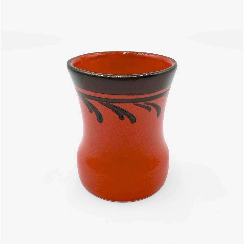 Ceramic orangeade set, orange, Zell, 1970s.