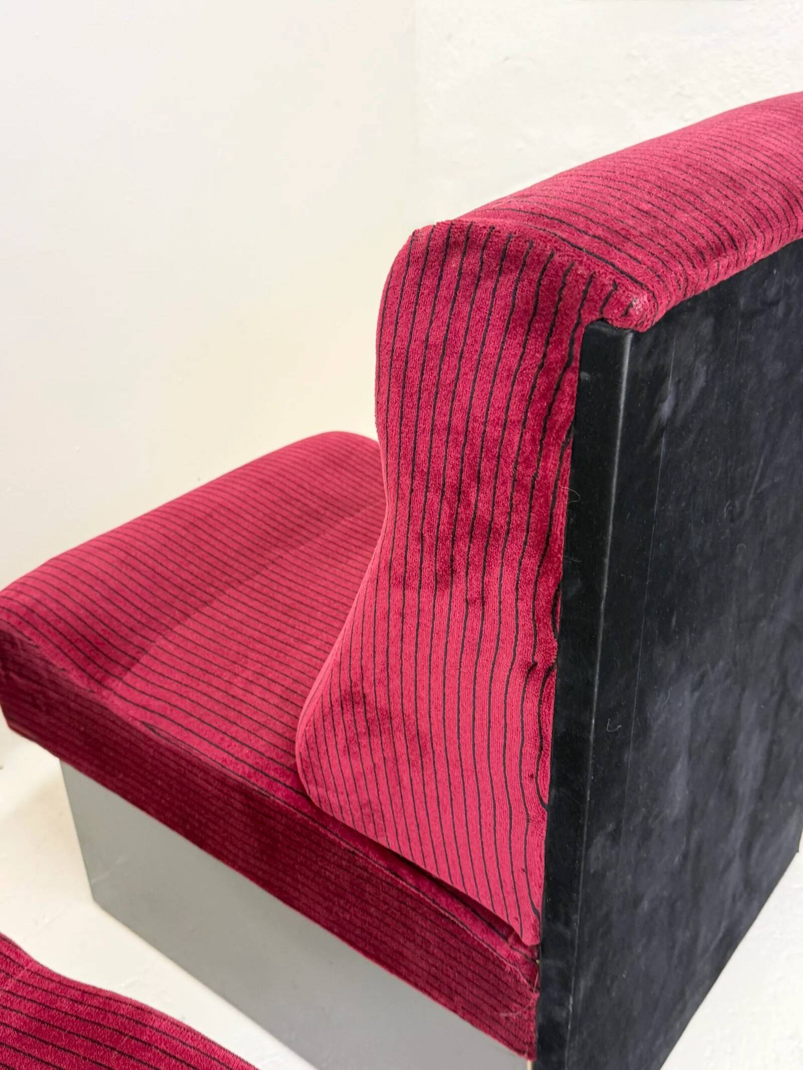 Canapé modulable « Cinema », 3 chauffeuses — Italie, 1970s