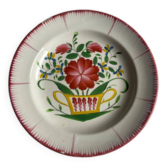 4 19th century Alsatian plates