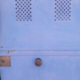 Antique H205xL103 curved iron gate door with mailbox