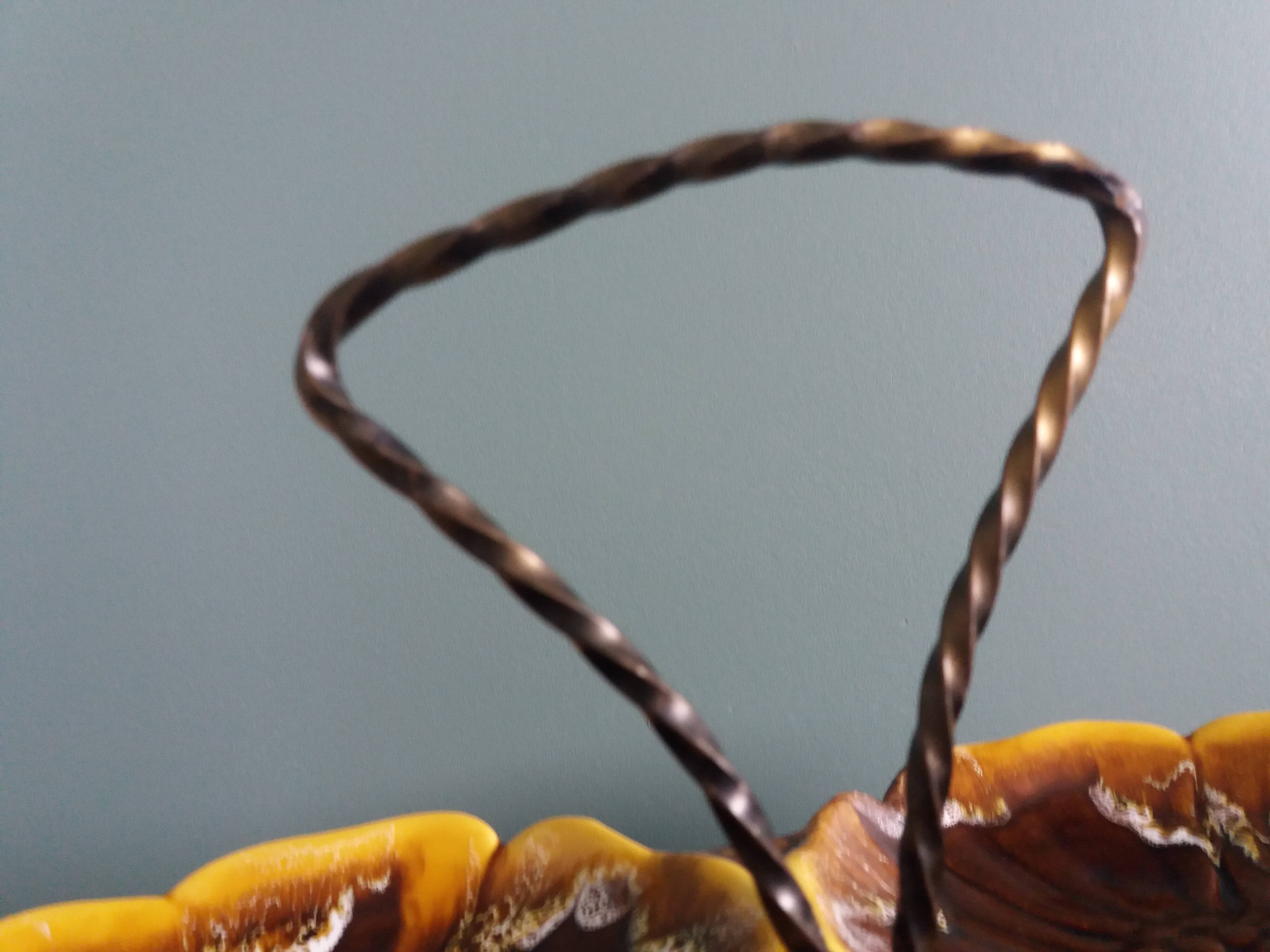 Vallauris presentation dish in flamed ceramic