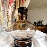 Carafe bottle smoked amber glass