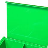 Tabouret coffre Space Age vert Olaf Von Bohr pour Gedy Italie années 60