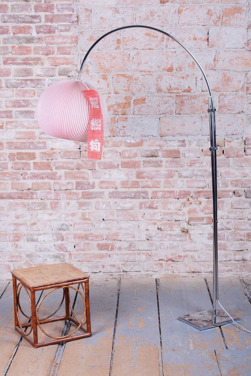 Mid-Century Modern Floor Lamp in Chrome-Plated Steel, Czech, 1960s