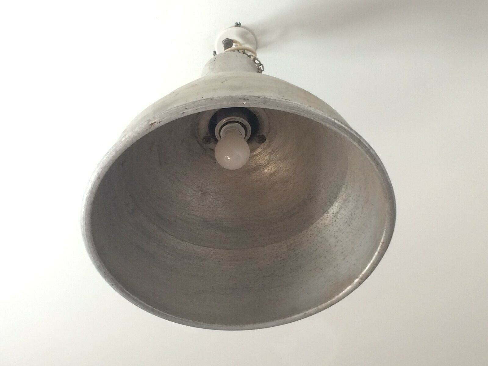 Mazda industrial hanging lamp years 50