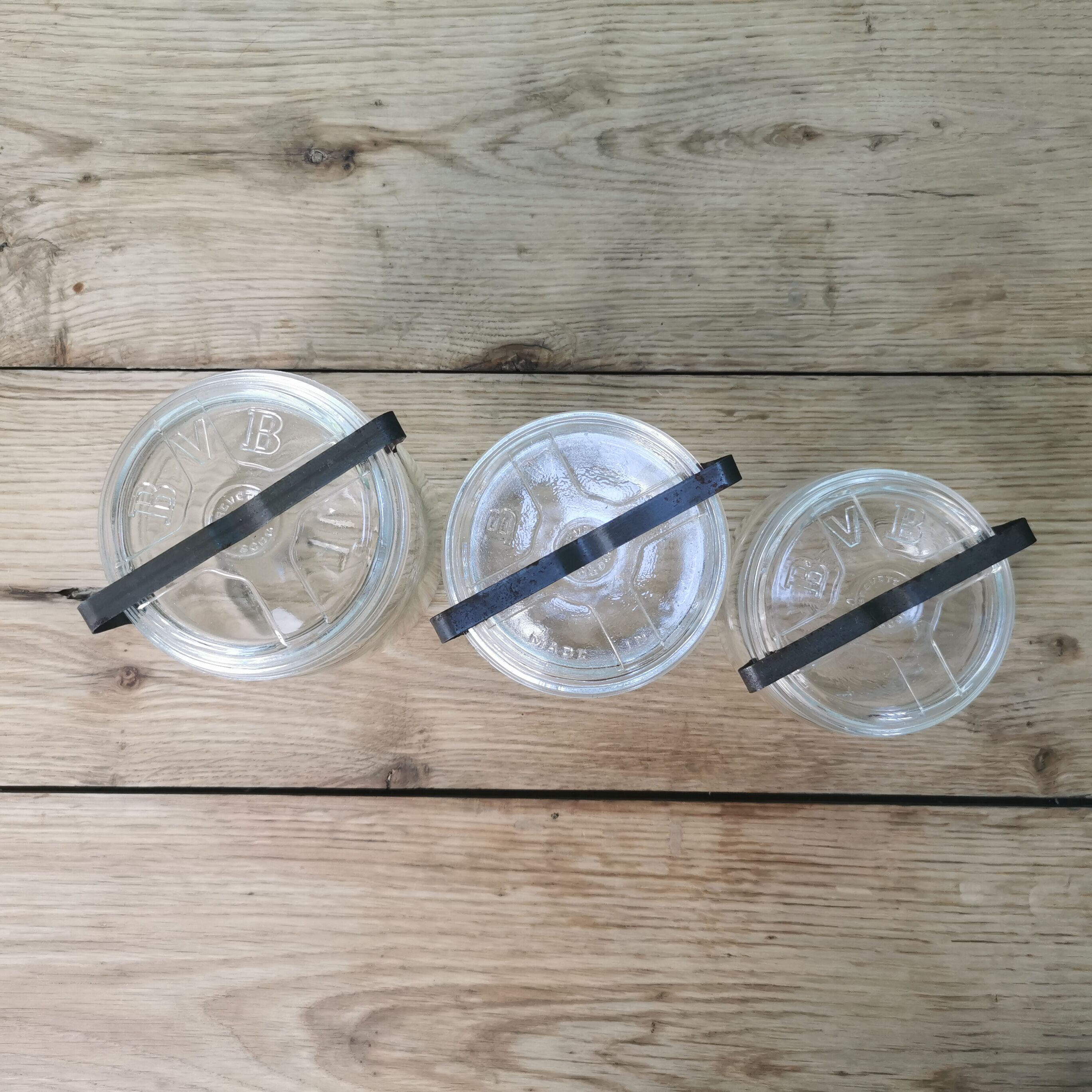 Series of 3 BVB jars